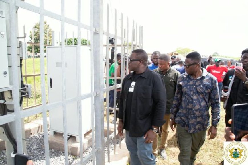 Sam George Inspects Rural Connectivity Projects, Promises Improved Network Coverage in Sekeyere Afram Plains