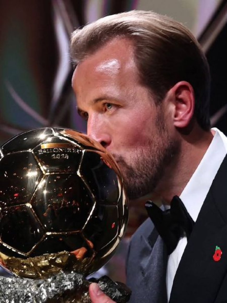Kane Becomes First English Player To Win Ballon d’Or In 25 Years