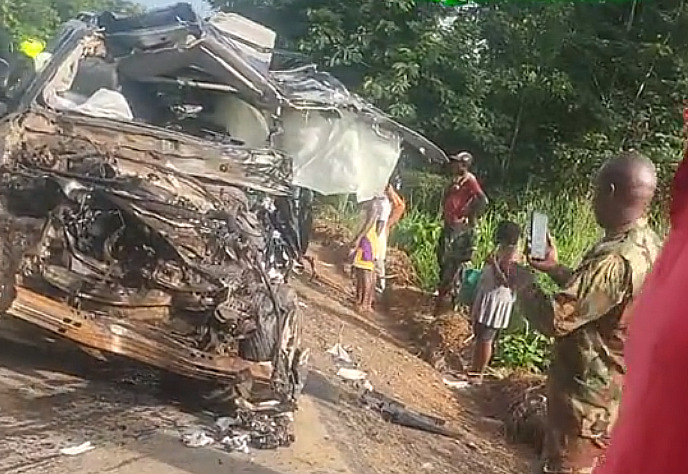 Akufo Addo’s convoy engaged in a fatal accident at Bunso Junction